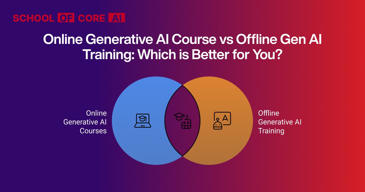 Online Generative AI Course vs Offline Gen AI Training: Which is Better for You?